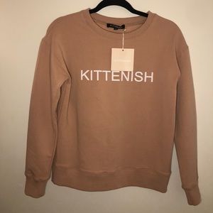 Kittenish Nude Sweatshirt